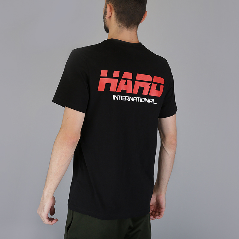 мужская черная футболка Hard International International-черн - цена, описание, фото 5